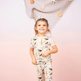Toddler Bamboo Short Sleeve Pajama Set - Making Waves Mermaid - Emerson