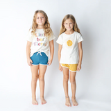 Terry Cloth Retro Track Shorts - Yellow - Emerson