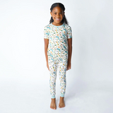 Toddler Bamboo Short Sleeve Pajama Set - Manatee - Emerson