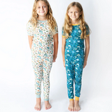 Toddler Bamboo Short Sleeve Pajama Set - Manatee - Emerson