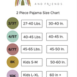 Toddler Bamboo Short Sleeve Pajama Set - Manatee - Emerson