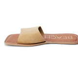 Gold Frost Suede Slide Sandals - Bali - By Matisse