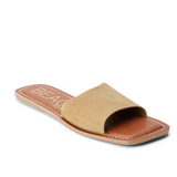 Gold Frost Suede Slide Sandals - Bali - By Matisse