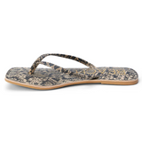 Black Lizard Sandals w/ Raw Edge - Bungalow
