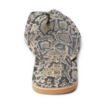 Black Lizard Sandals w/ Raw Edge - Bungalow