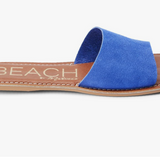 Periwinkle Suede Slide Sandals - Bali - By Matisse