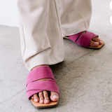 Sylas Slide Sandals - Fuschia - By Matisse