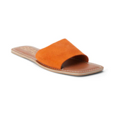 Orange Suede Slide Sandals - Bali - By Matisse