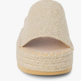 Braided Straw Flatform Straw Slide Sandals - Del Mar