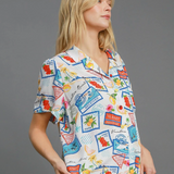 Hawaii Postcards Camp Shirt