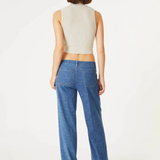 Hampton Wide Leg Denim Pant  - Stargazer by Level 99