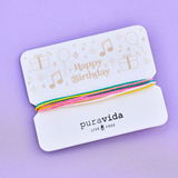 Pura Vida Bracelets - Gifting  Bracelet On Card -  Happy Birthday