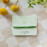 Pura Vida Bracelets - Gifting  Bracelet On Card -  Good Luck