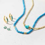 Pura Vida -  Turquoise Stone Choker Necklace