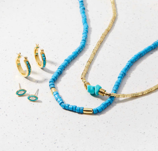 Necklace Pura Vida Turquoise Earrings Pura Vida Turquoise Earrings