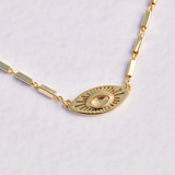 Pura Vida - Sunburst Eye Necklace - Gold