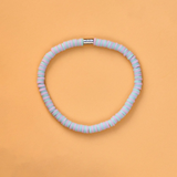 Pura Vida Bracelets - Seascape Vinyl Stretch Bracelet -  SFUP Blue Purple
