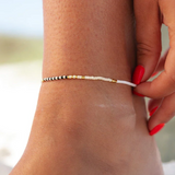 Solana Seed Bead Anklet - Pura Vida