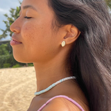 Pura Vida -  Simple Cowrie Shell Stud Earrings -  Gold