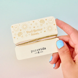 Pura Vida Bracelets - Gifting  Bracelet On Card -  Feel Better Soon