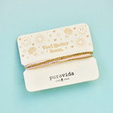 Pura Vida Bracelets - Gifting  Bracelet On Card -  Feel Better Soon
