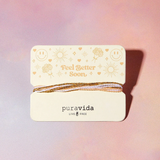 Pura Vida Bracelets - Gifting  Bracelet On Card -  Feel Better Soon