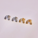 Pura Vida -  Chasing Rainbows Stud Earrings - Silver