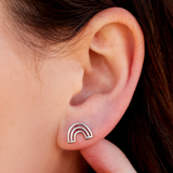 Pura Vida -  Chasing Rainbows Stud Earrings - Silver