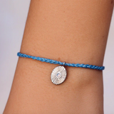 Sun Ray Silver Bracelet -  Sky - Pura Vida