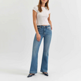 Heartbreaker Mid Rise Flare Jean by Daze - Text Me