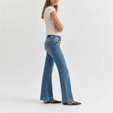 Heartbreaker Mid Rise Flare Jean by Daze - Text Me