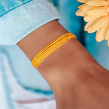 Pura Vida - Suicide Awareness Thread Charm Bracelet - Silver