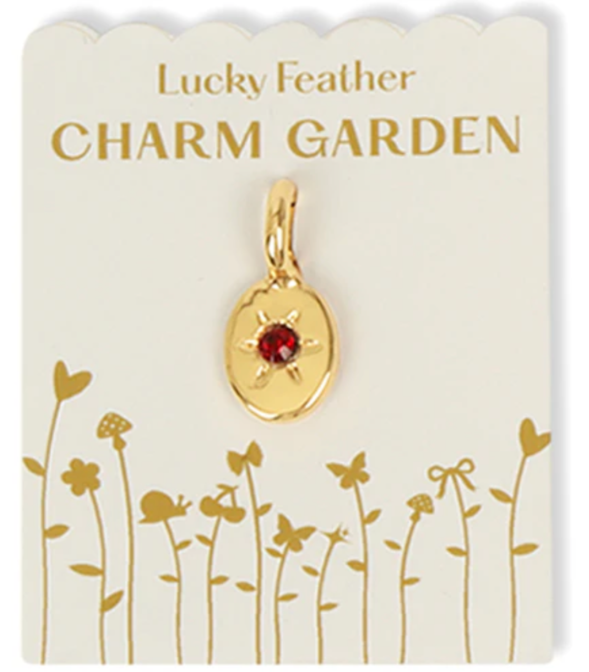 Charm Garden Birthstone - Lucky Feather