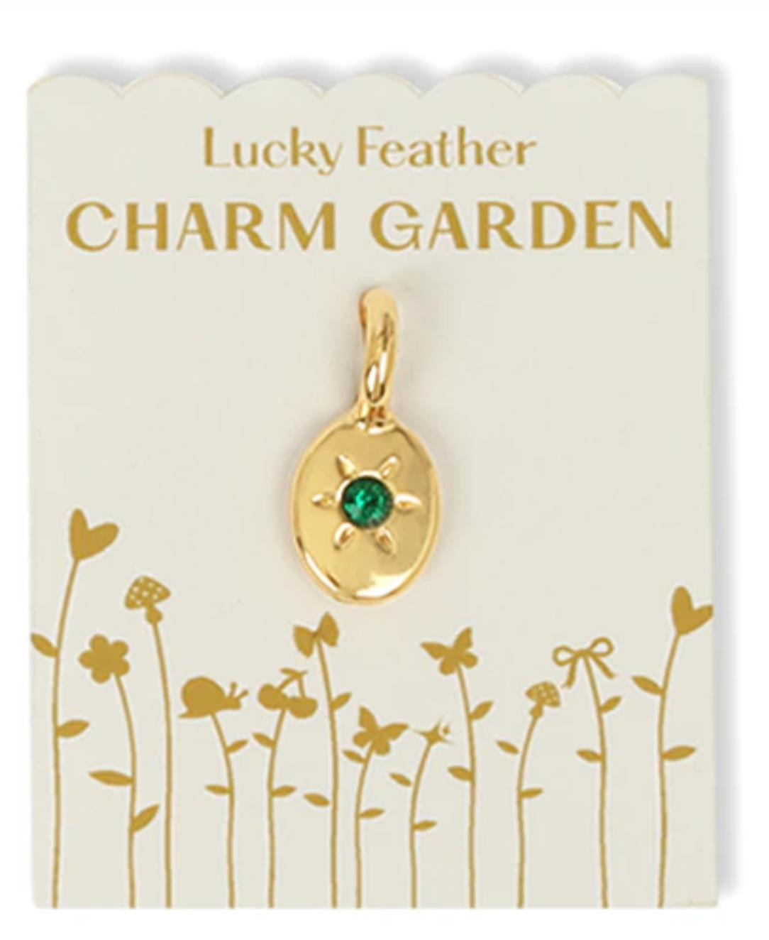 Charm Garden Birthstone - Lucky Feather