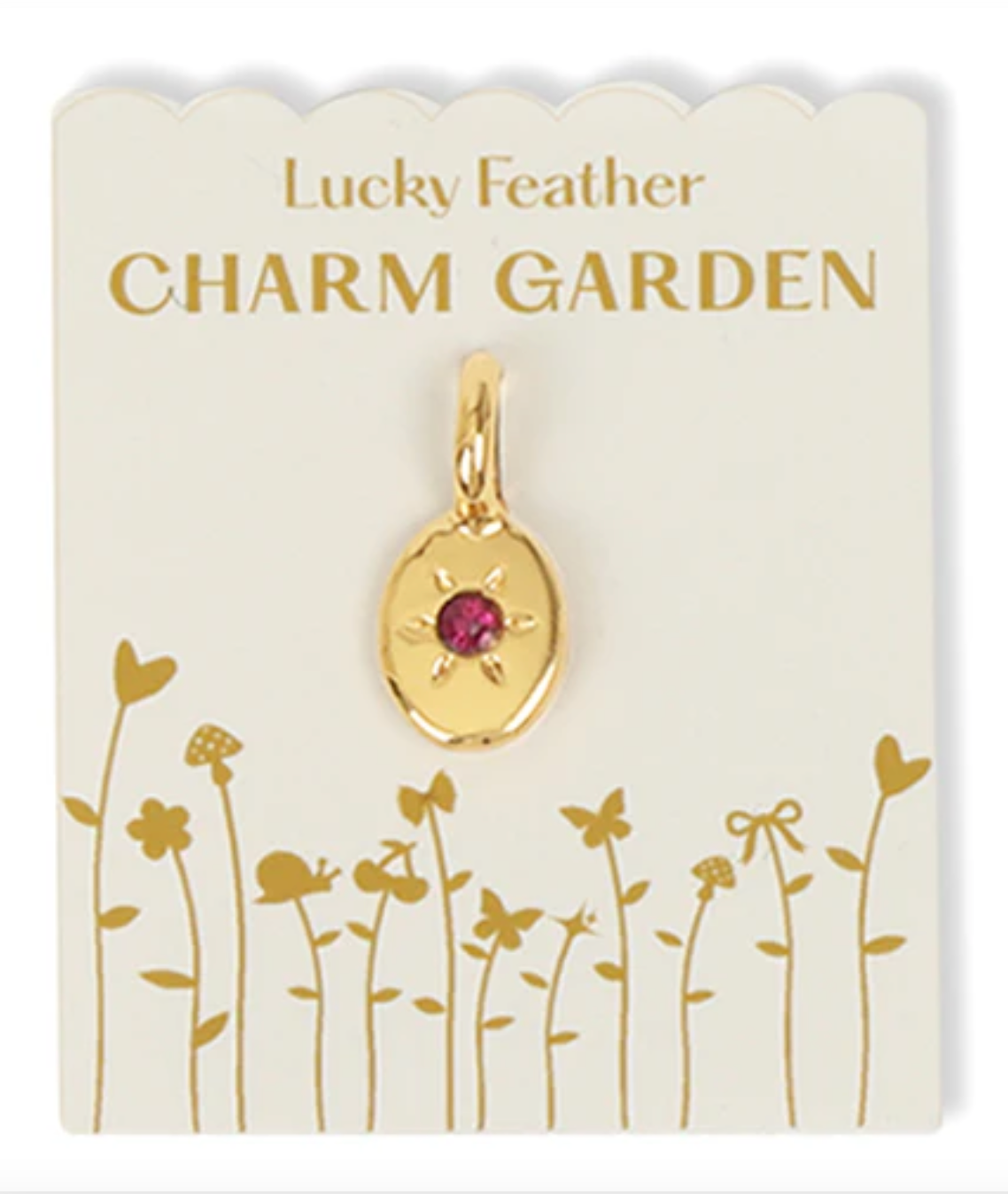 Charm Garden Birthstone - Lucky Feather