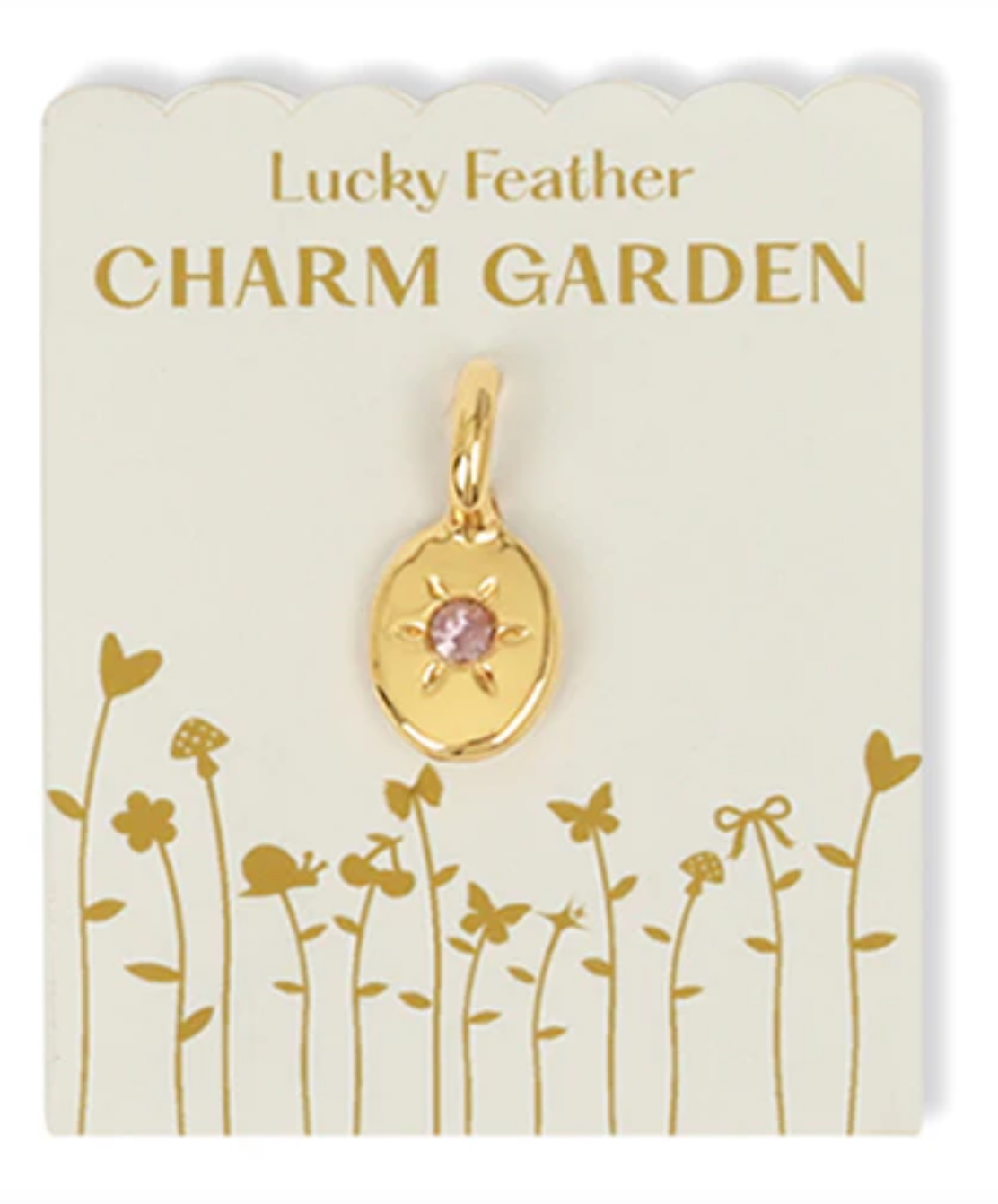 Charm Garden Birthstone - Lucky Feather