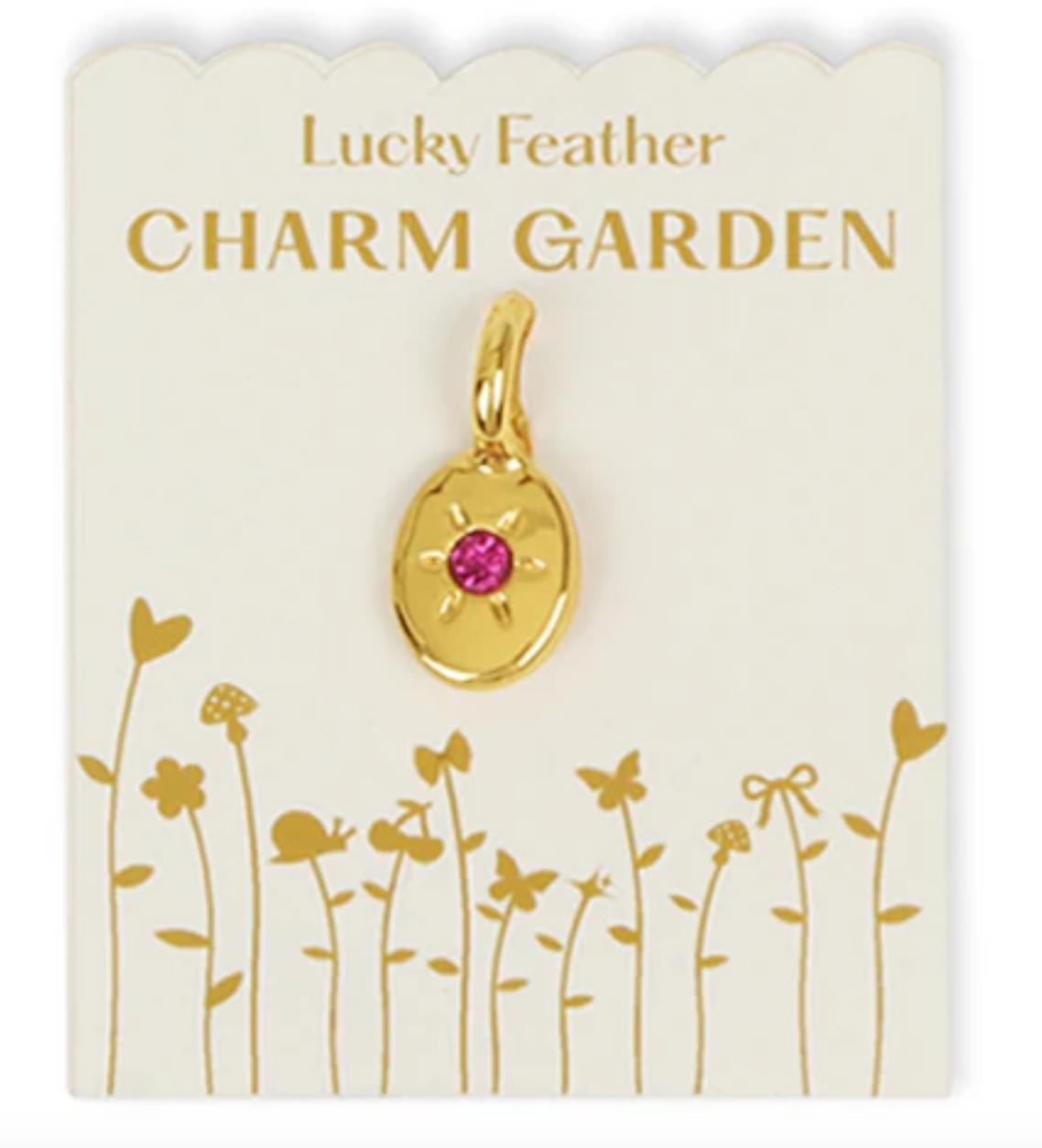 Charm Garden Birthstone - Lucky Feather