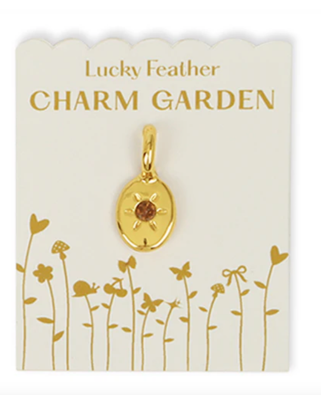 Charm Garden Birthstone - Lucky Feather