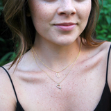Gold Georgia State Love Necklace by Lucky Feather
