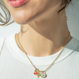 Charm Garden Gold Chain - Lucky Feather