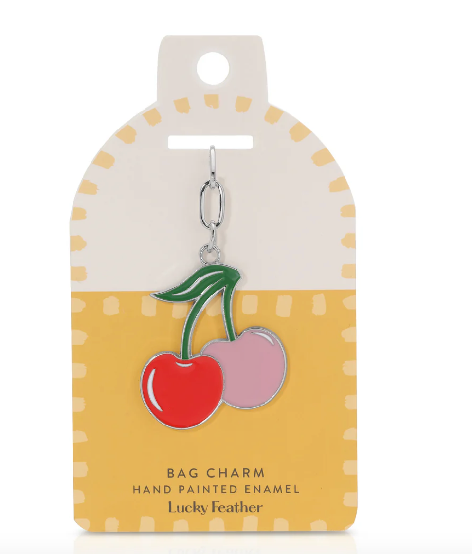 Bag Charm - Enamel - Lucky Feather Collection