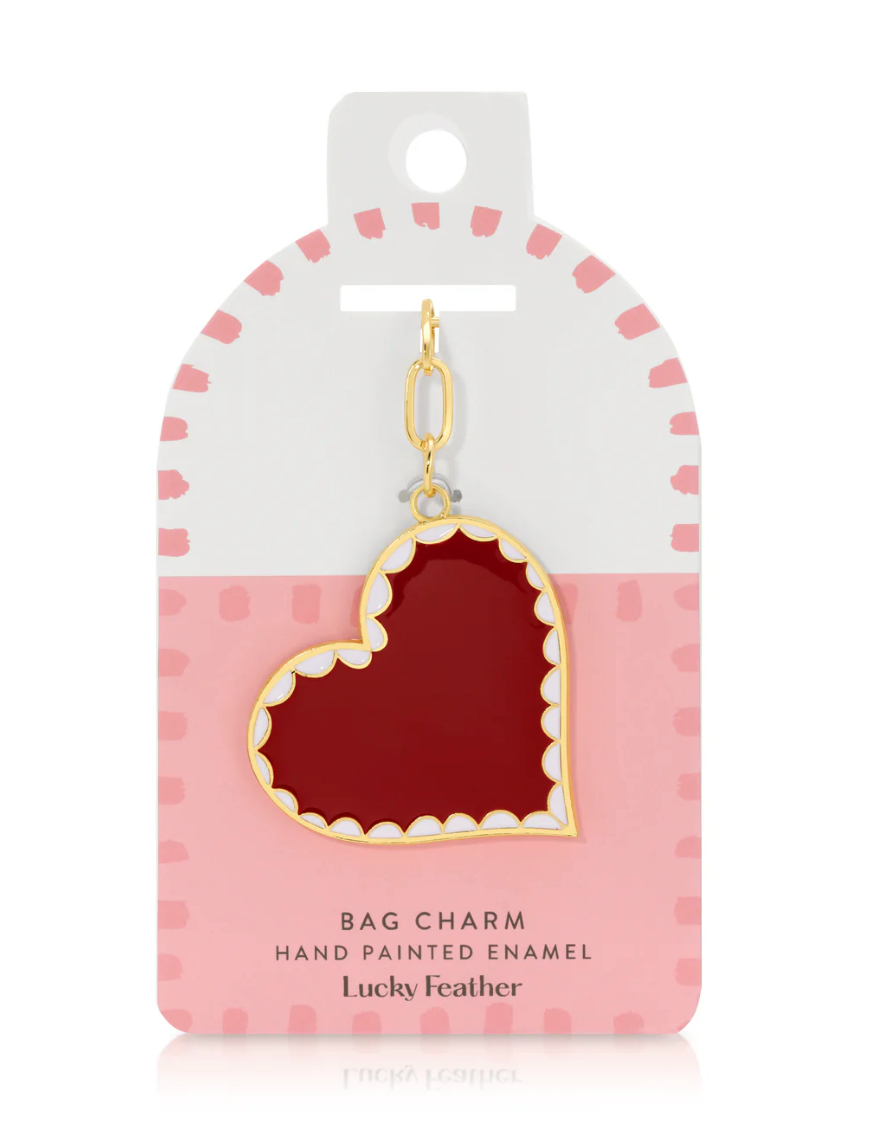 Bag Charm - Enamel - Lucky Feather Collection