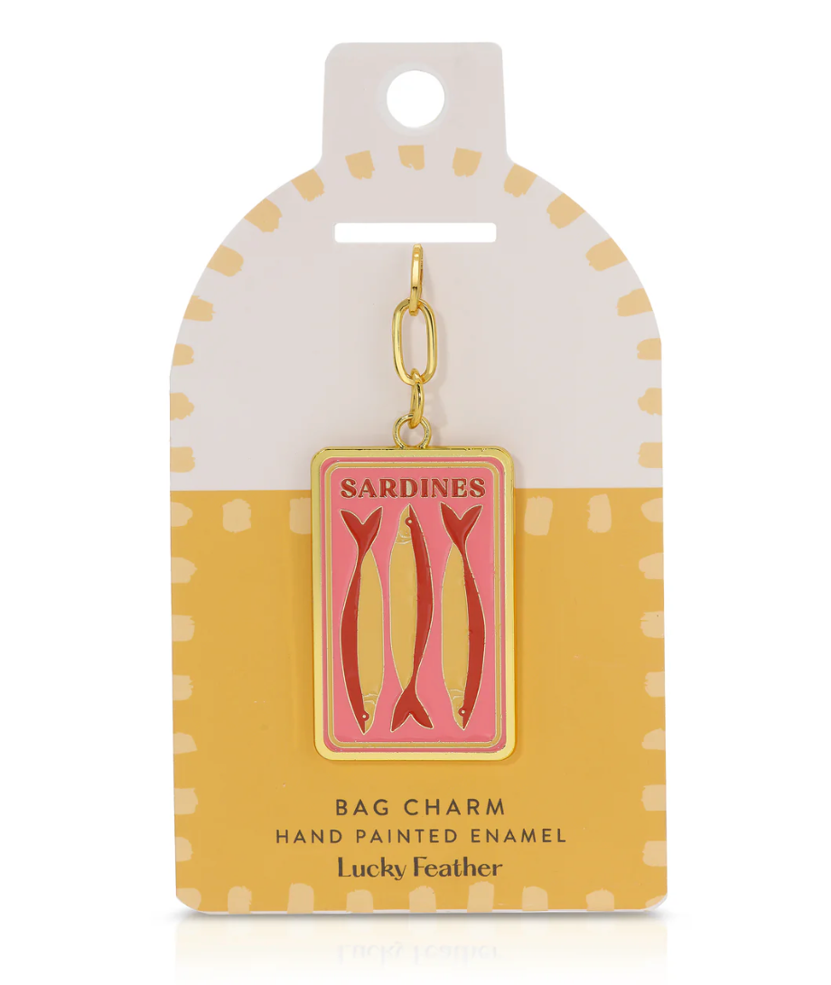 Bag Charm - Enamel - Lucky Feather Collection