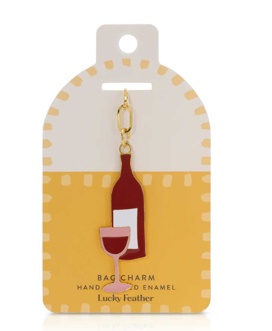 Bag Charm - Enamel - Lucky Feather Collection