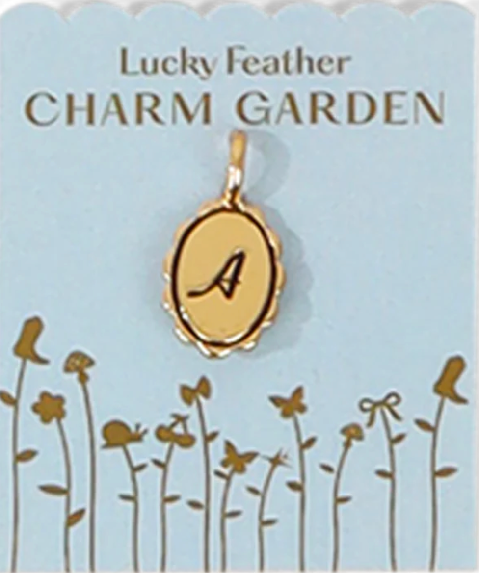 Charm Garden Initials - Gold - Lucky Feather