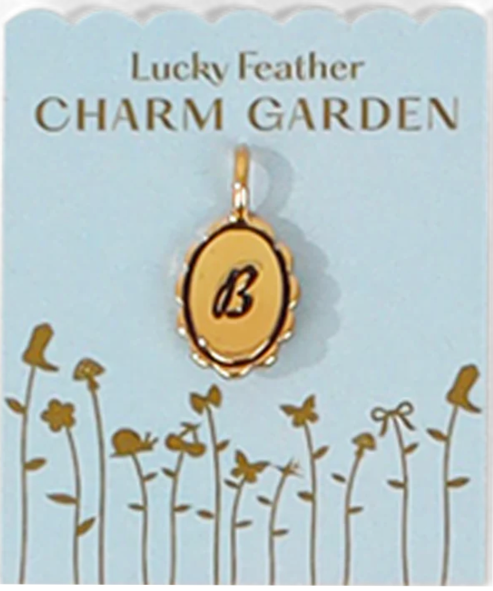 Charm Garden Initials - Gold - Lucky Feather