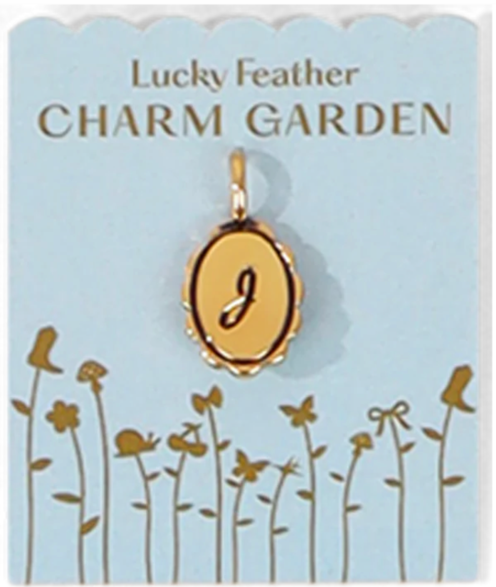 Charm Garden Initials - Gold - Lucky Feather