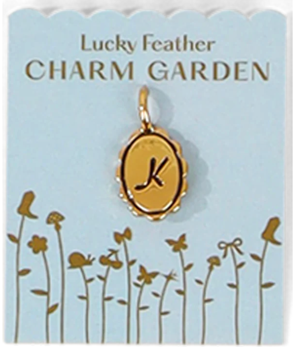 Charm Garden Initials - Gold - Lucky Feather