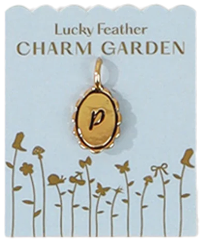 Charm Garden Initials - Gold - Lucky Feather