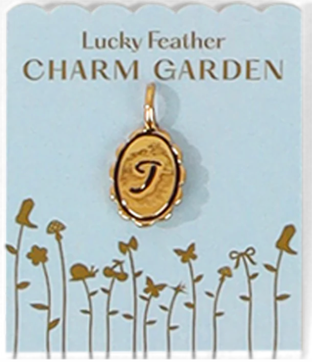 Charm Garden Initials - Gold - Lucky Feather